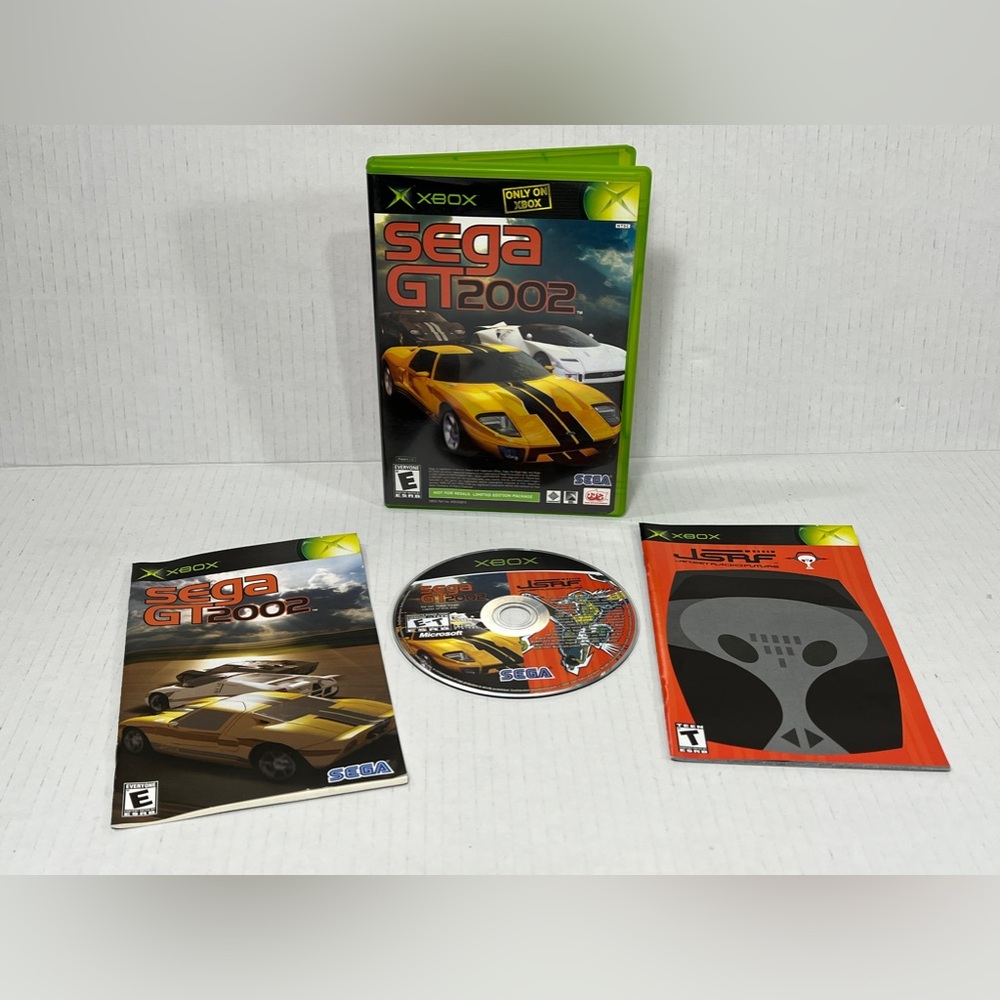 JSRF Jet Set Radio Future & Sega GT 2002 Microsoft Xbox Complete CIB Manuals